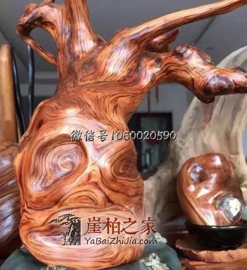 砂纸轮打磨出的崖柏作品