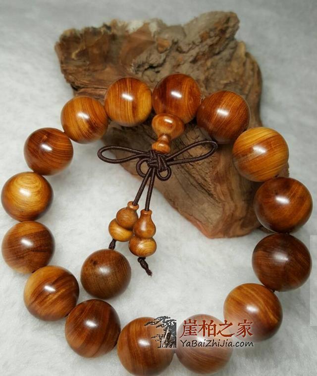 冒黑油的崖柏手串,油亮有光泽,你盘过吗?-3