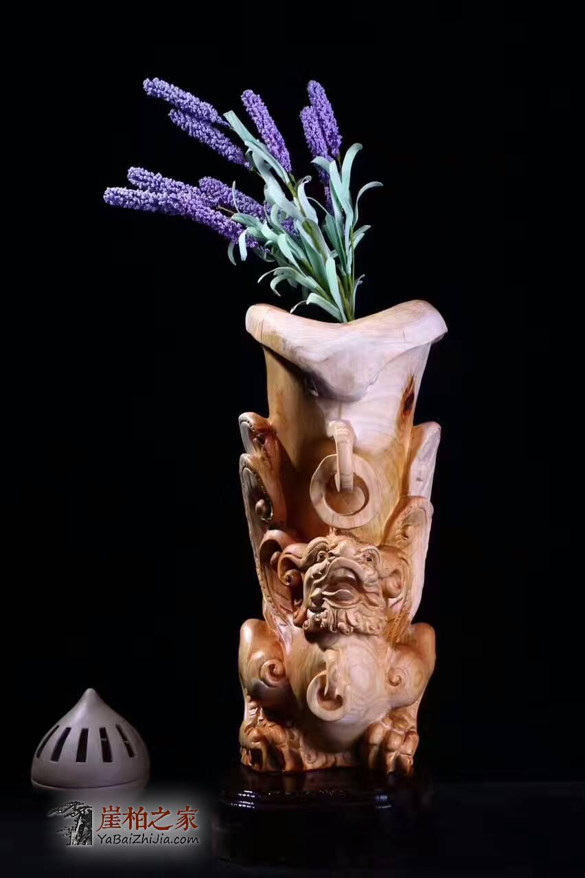 崖柏花瓶精品 完美品质寓意吉祥推荐收藏-1