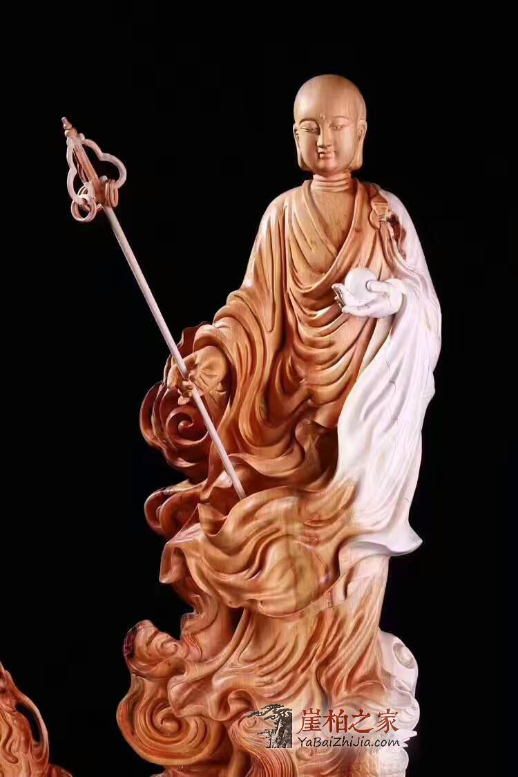 超级霸气的崖柏工艺品《御龙地藏王》 镇宅绝佳首选-3