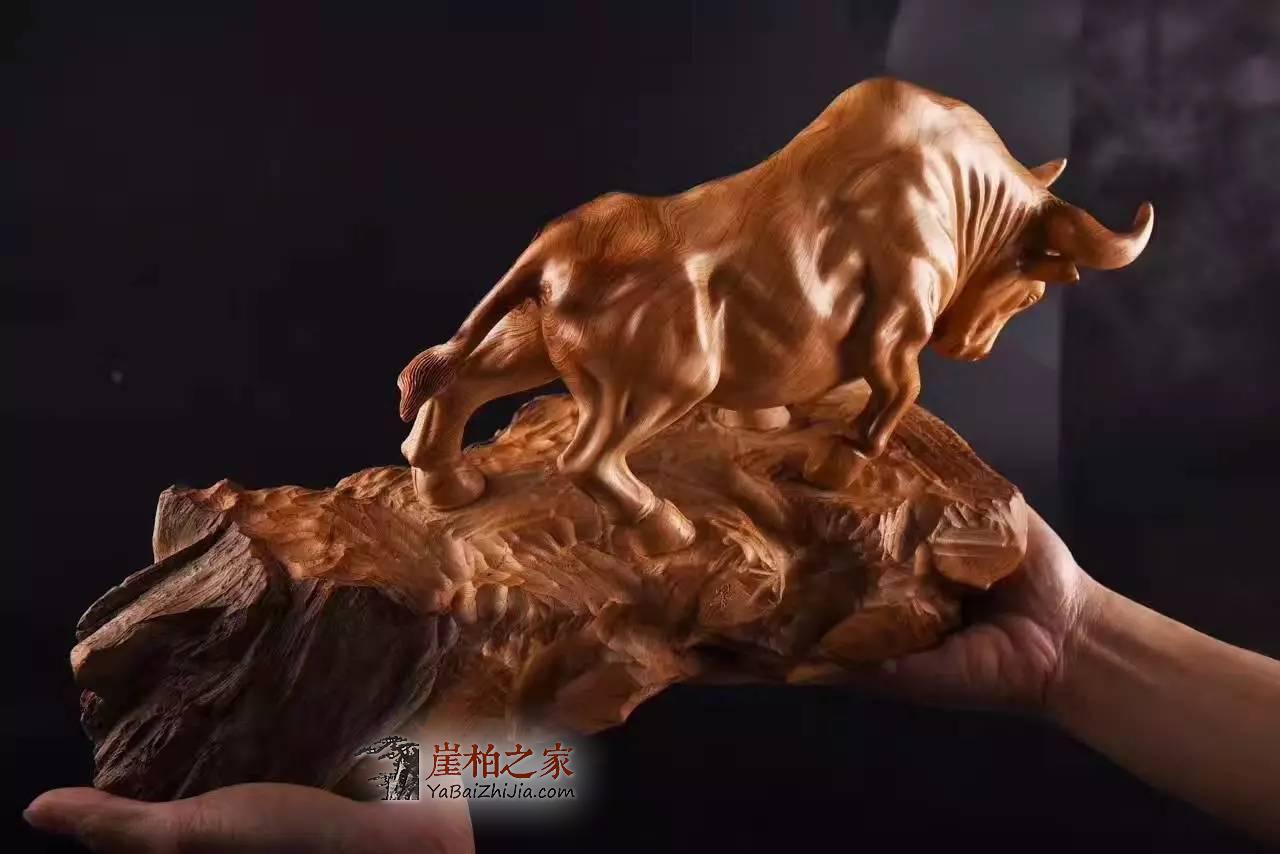 崖柏猛兽雕刻精品欣赏 好的作品是刻入灵魂的-8