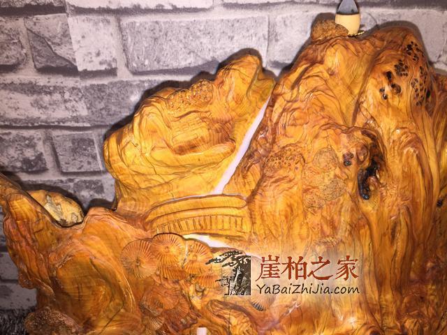 精品倒流香摆件 千年崖柏陈化老料 李白醉酒 十足奶香味-3