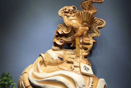 镇宅精品《天师纳福》极品太行双色陈化料打造味道香浓设计完美