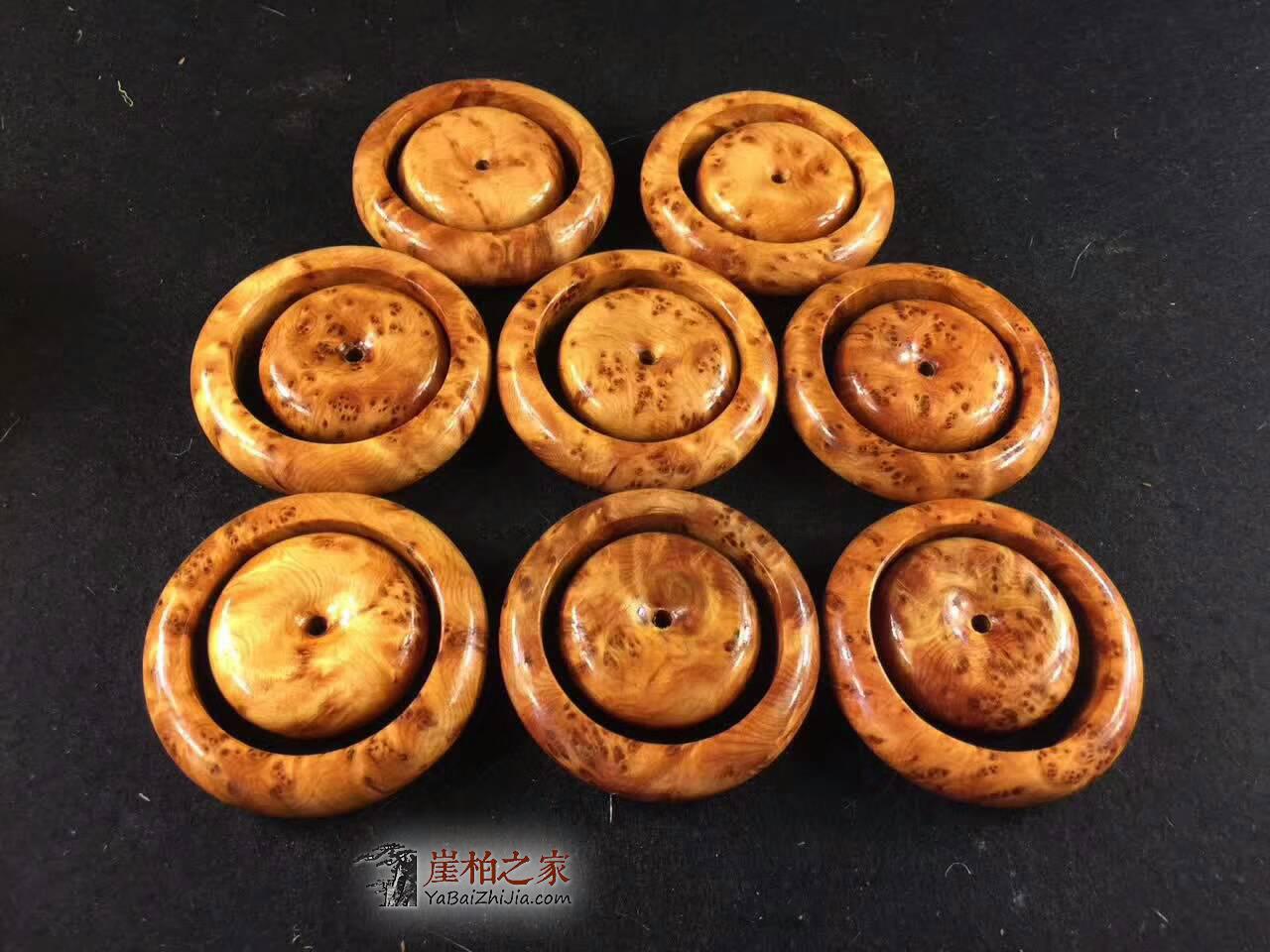 崖柏满瘤材料打造《贵妃手镯》黄金底油性足非常漂亮-8