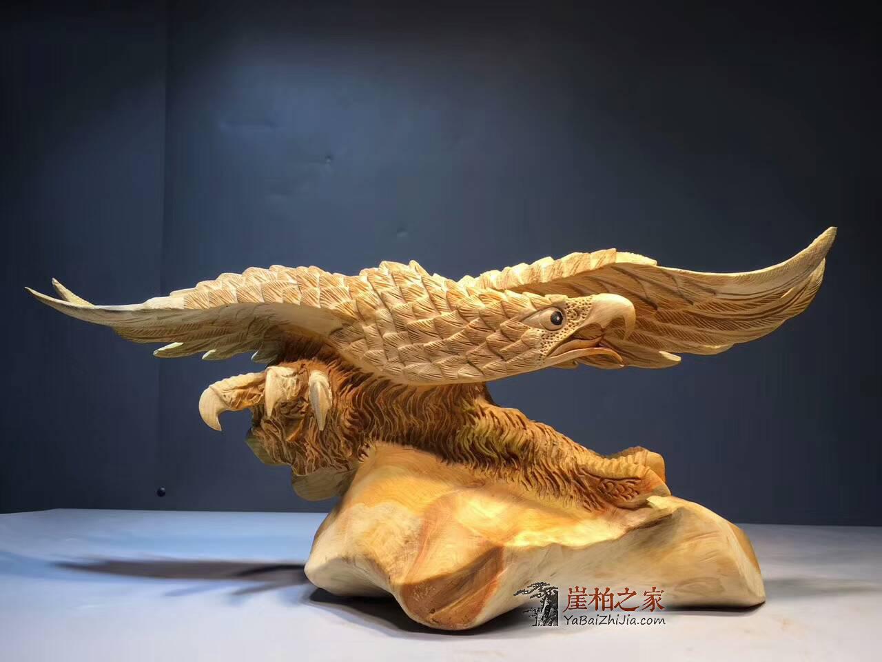 崖柏根雕工艺品《大展宏图》雕刻精细霸气十足-3