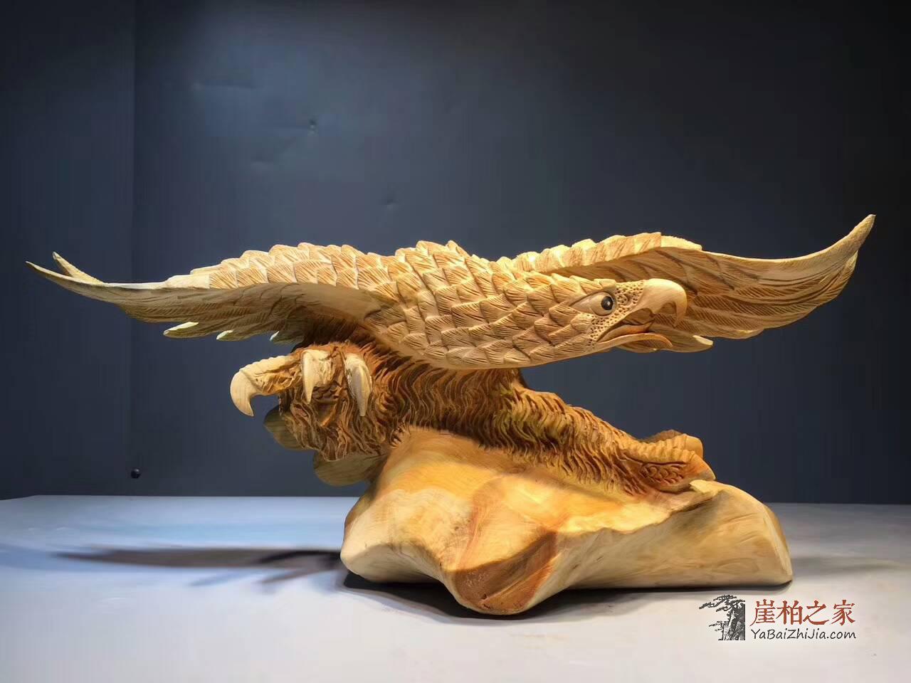 崖柏根雕工艺品《大展宏图》雕刻精细霸气十足-8