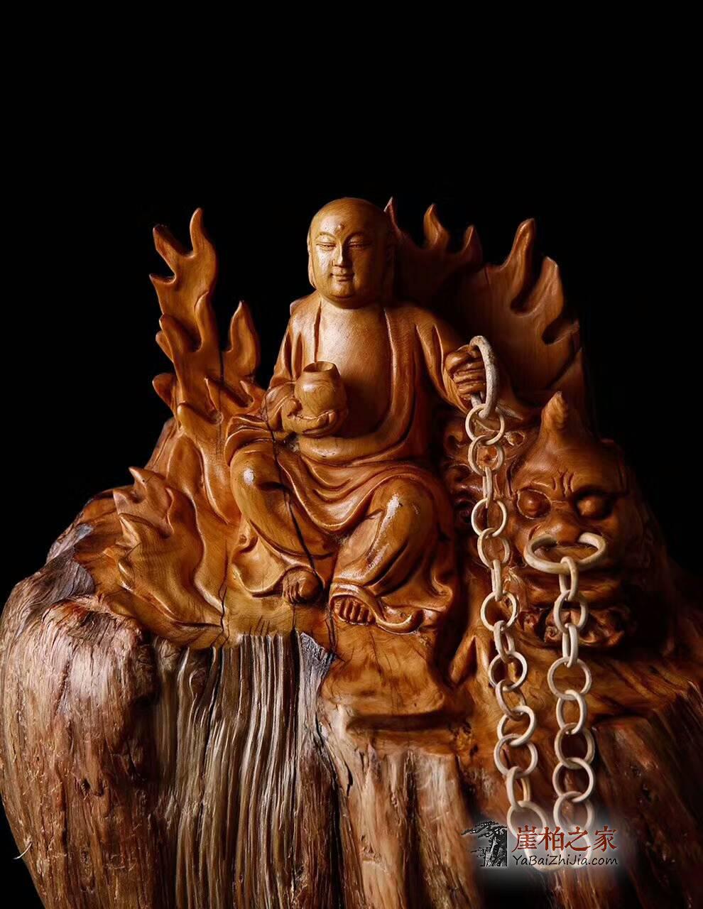 造型完美的根雕《地藏王》难得一见变异南瓜油包雕工细腻值得收藏-2