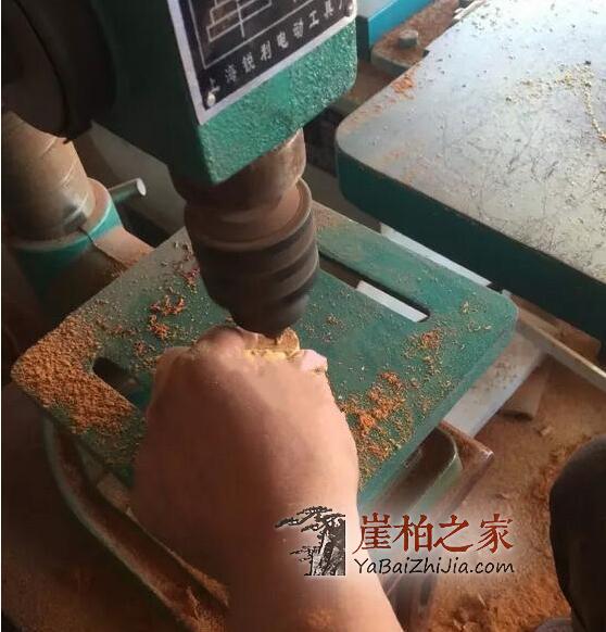 手把手教你崖柏陈化瘤手串的制作、成珠-12