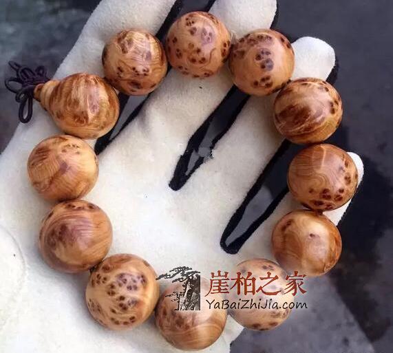 手把手教你崖柏陈化瘤手串的制作、成珠-17