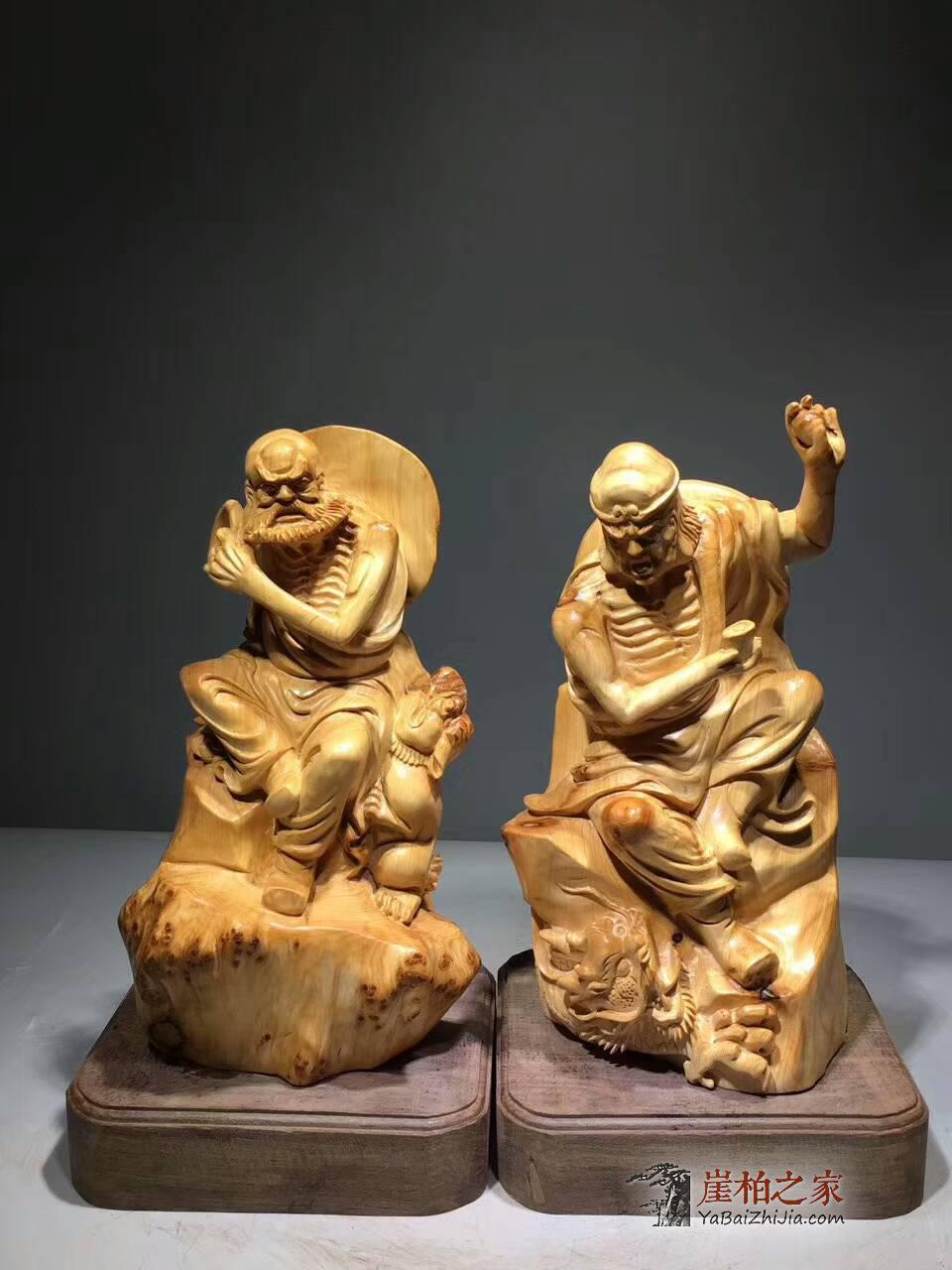 《降龙伏虎》罗汉一对 表情生动香味浓郁适合送礼-2