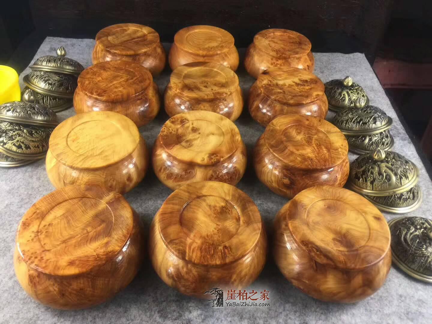 静坐打禅香炉 崖柏材质香味独特瘤疤花纹十分漂亮-8