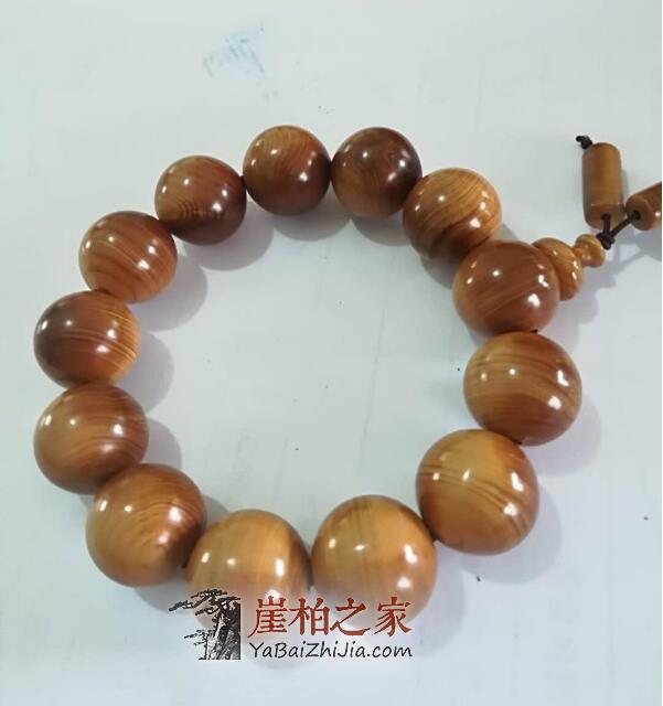 崖柏手串包浆效果图,正确盘玩其实很简单-6