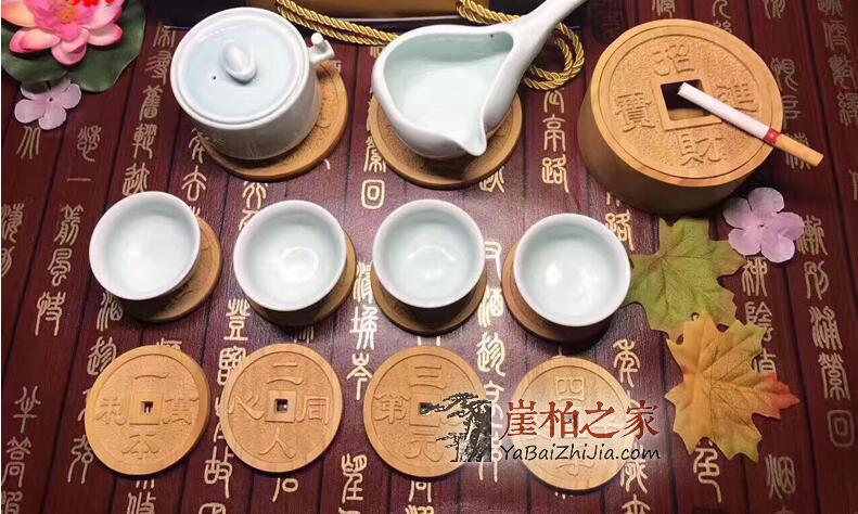 原味崖柏茶之道 客之礼之十全十美篇 茶道摆件家居用品摆件喝茶-1