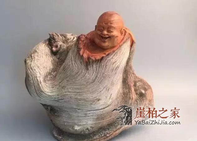 崖柏弥勒:大肚能容,开口便笑!-8