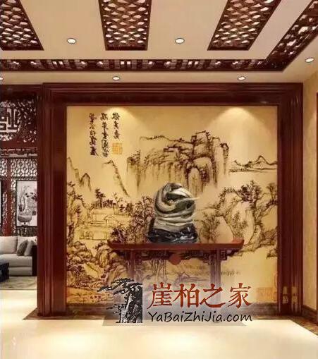 崖柏与背景墙的组合,是家中最靓的一道风景-1