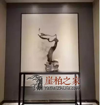 崖柏与背景墙的组合,是家中最靓的一道风景-3