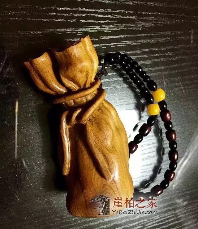 直击崖柏“钱袋”的制作过程!-1