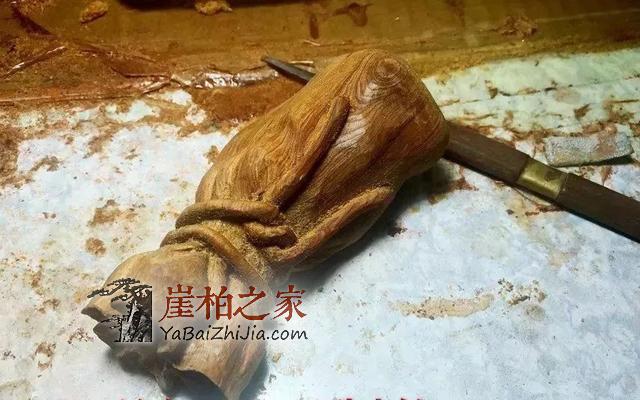 直击崖柏“钱袋”的制作过程!-7