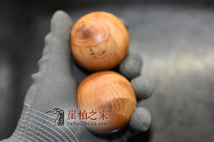 太行陈化崖柏闪电5.0保健球一对木制保健球-6