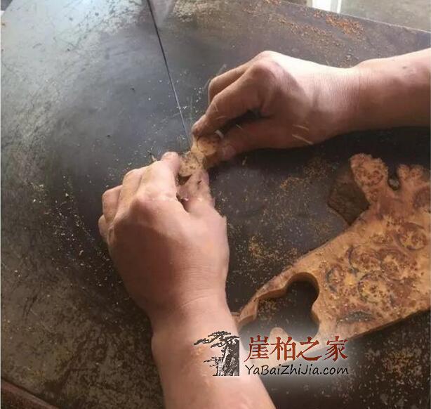 崖柏陈化瘤手串如何制作、成珠的?-9