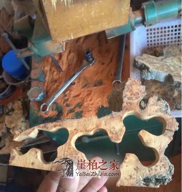 崖柏陈化瘤手串如何制作、成珠的?-10