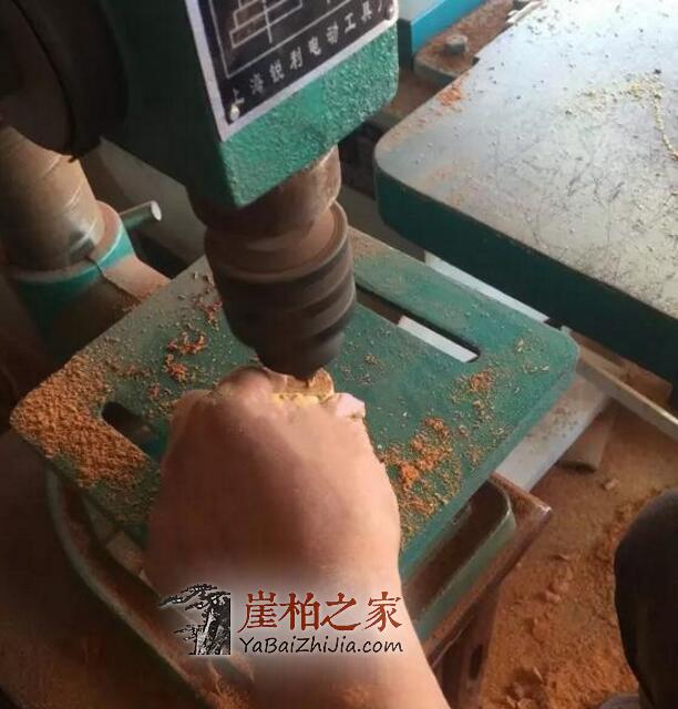 崖柏陈化瘤手串如何制作、成珠的?-12