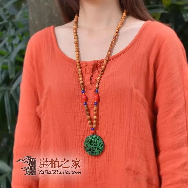 崖柏手串:最适合女人带的养生串珠-5