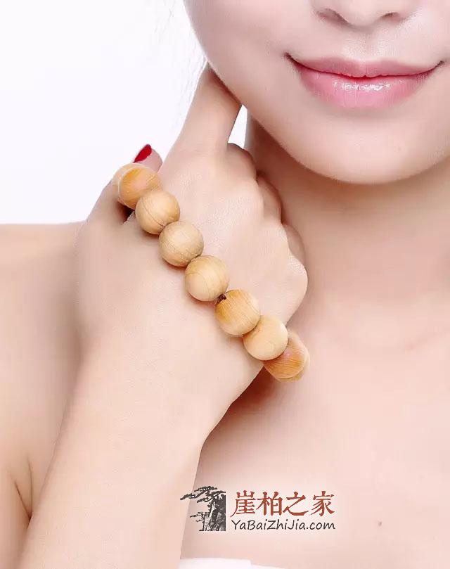 崖柏手串:最适合女人带的养生串珠-3