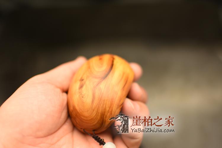 太行陈化崖柏虎皮纹手把件根雕原木毛料手玩茶宠-4