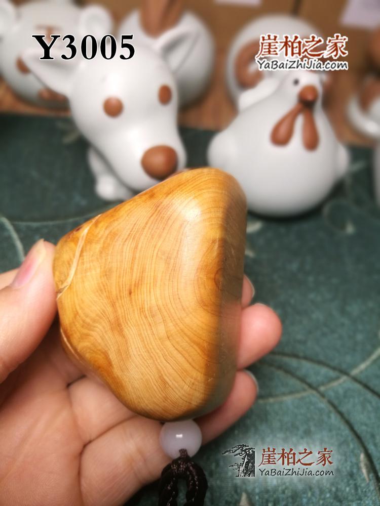 太行陈化崖柏满瘤疤手把件雀眼高油把玩件茶宠崖柏原木-70