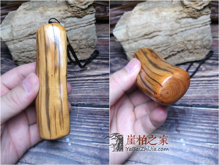 太行崖柏满留疤虎皮纹手把件原木毛料木雕手工工艺品文玩木头-26